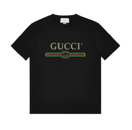 Gucci Oversize T-Shirt With Logo 'Black