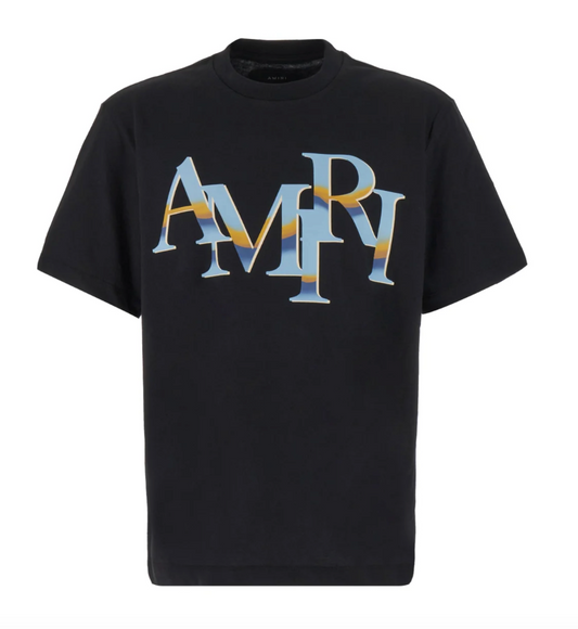 Amiri Logo Printed Crewneck T-Shirt