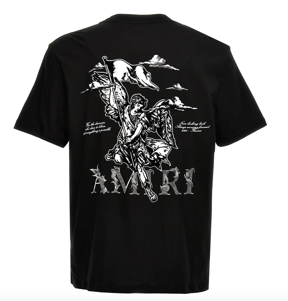 Amiri Logo Printed Crewneck T-Shirt