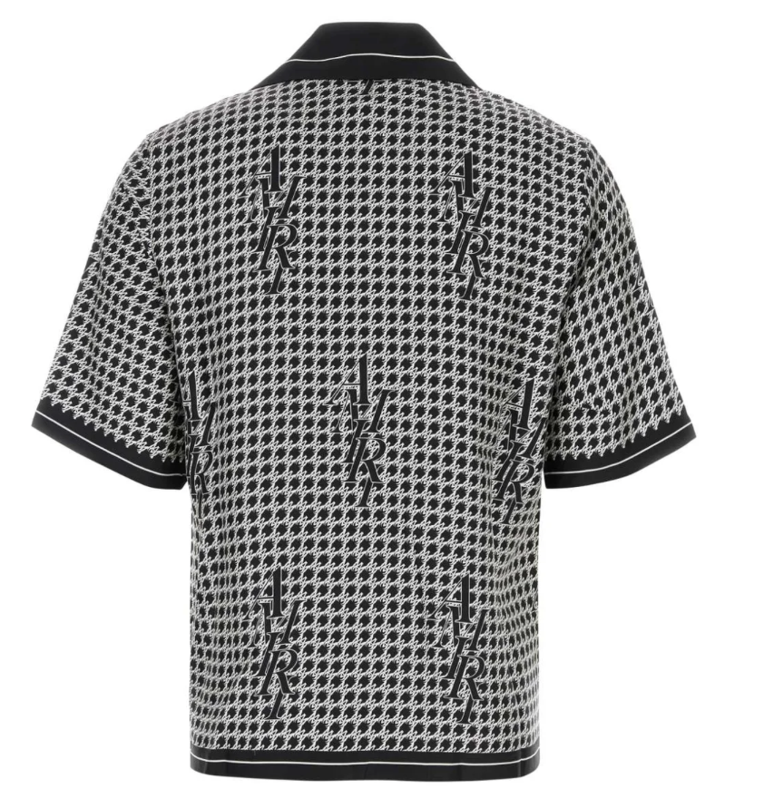 Amiri Houndstooth Bowling Shirt