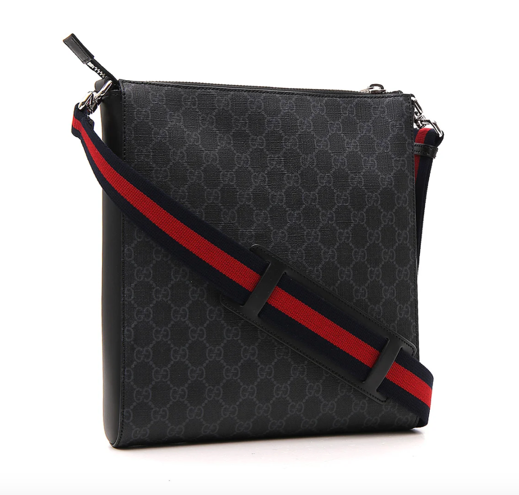 Gucci GG Supreme Web Strap Messenger Bag