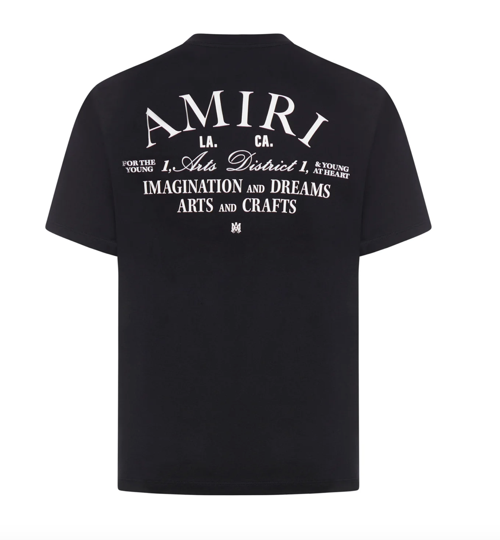 Amiri Logo Printed Jersey Art District T-Shirt