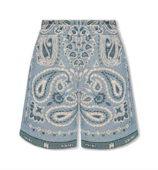 Amiri Paisley Embroidered Shorts