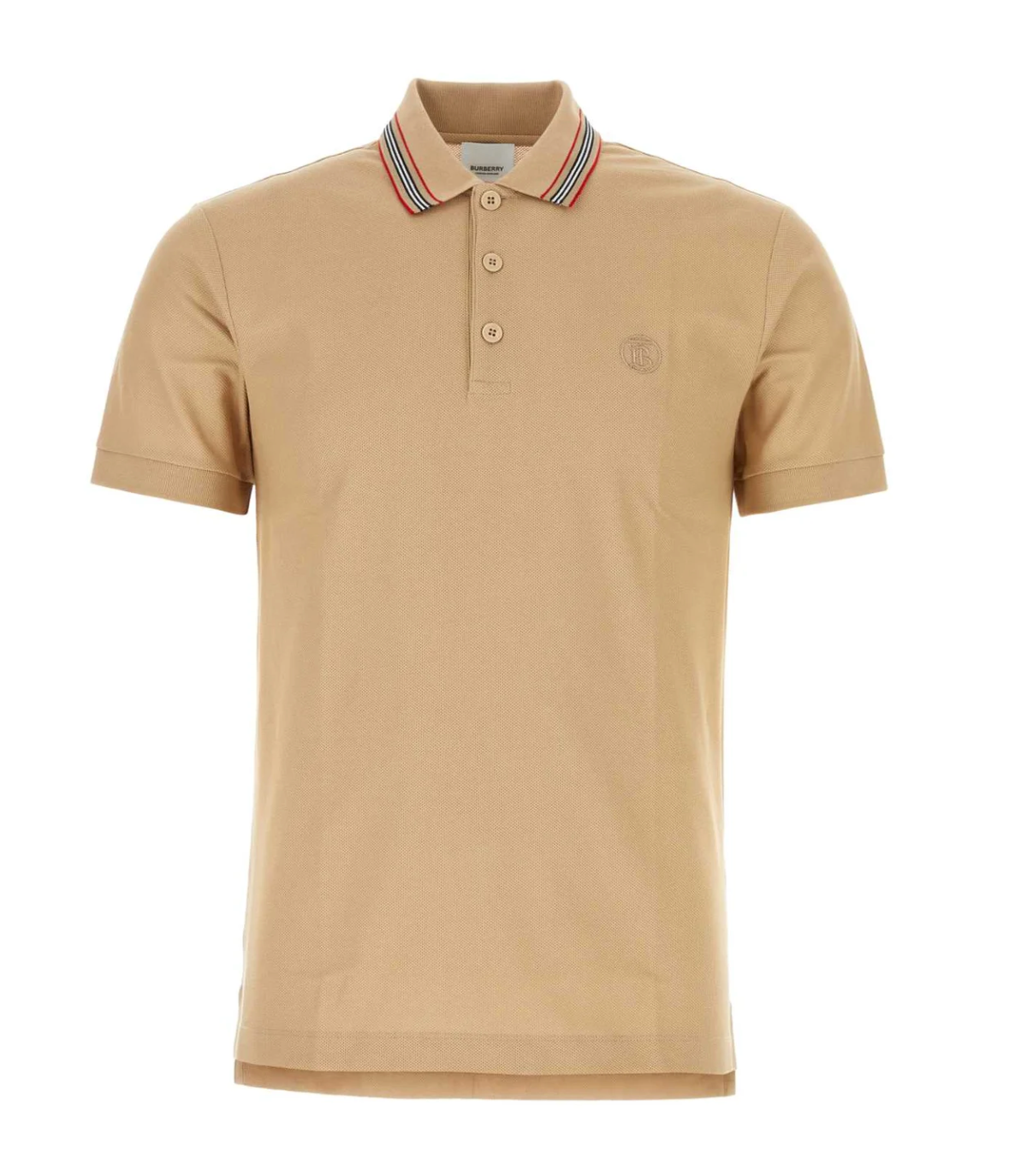 Burberry Logo Embroidered Short Sleeved Polo Shirt