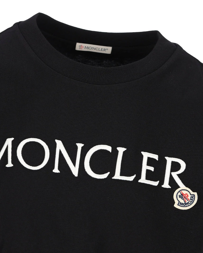 Moncler Logo Embroidered Crewneck T-Shirt