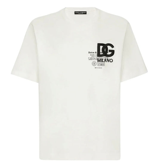 Dolce & Gabbana Logo Embroidered Crewneck T-Shirt