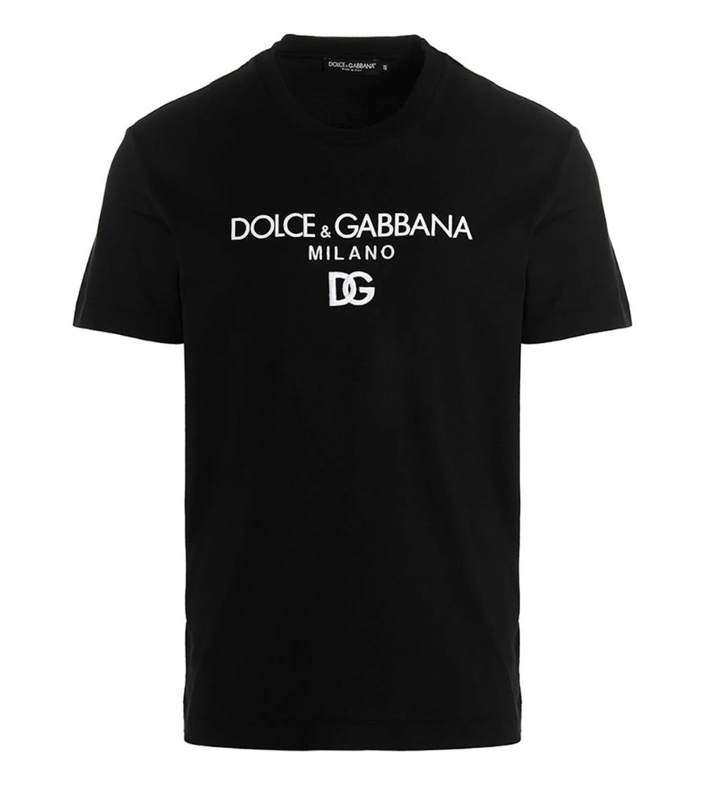 Dolce & Gabbana Logo Embroidered Crewneck T-Shirt