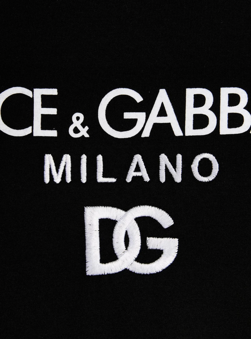 Dolce & Gabbana Logo Embroidered Crewneck T-Shirt