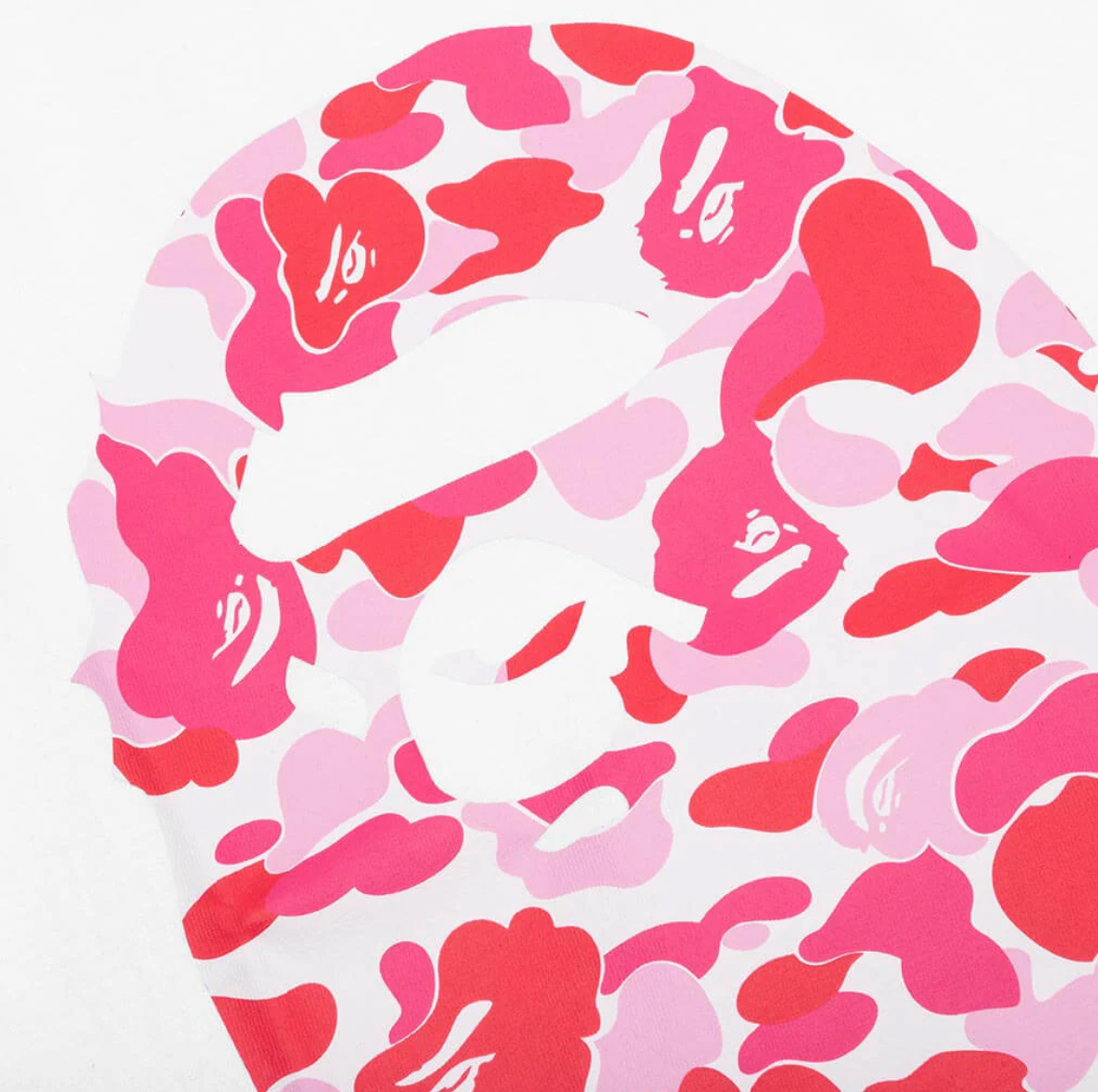 A BATHING APE ABC CAMO BY BATHING APE TEE - WHITE/PINK