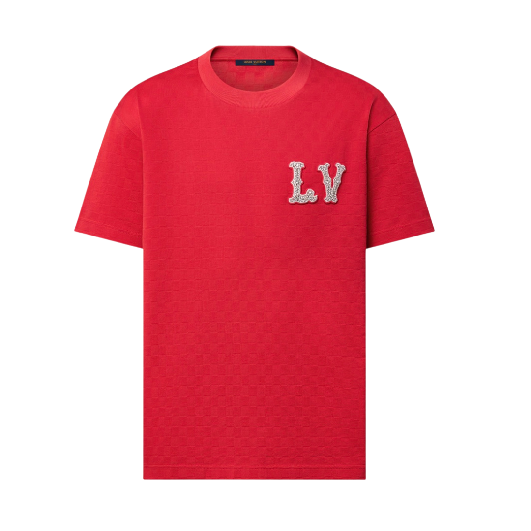 Louis Vuitton Cotton Pique T-Shirt With Embroidered LV Patch