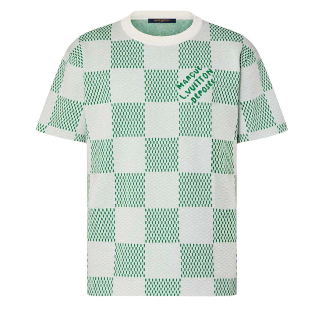 Louis Vuitton Damier Knitted Short-Sleeved Crewneck